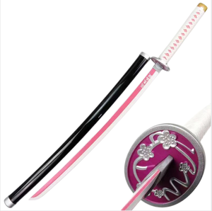 103cm ดาบนักรบปีศาจ <span class=keywords><strong>kanao</strong></span> <span class=keywords><strong>tsuyuri</strong></span> Katana ของเล่นไม้จริงไม้ไผ่สีดำของตกแต่งบ้าน ZK027 - Product Image 1