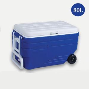 Nevera Portátil con Ruedas de Gran Capacidad, 80L, Aislada, de Polipropileno, para Supermercados Comerciales, Entrega de Alimentos Frescos en Cadena de Frío, Uso en Exteriores - Product Image 1