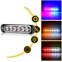 Grün bernstein rot 12V 24V Flash 6 LED Fahrzeug anhänger LKW LED Warn blitz Seiten markierung leuchte