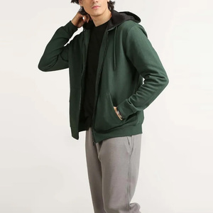 Sudadera con Capucha para Hombre, 100% Algodón, Antiarrugas, Ecológica, de Invierno, con Cierre, Estilo Casual, Súper Calidad, Hecha a Medida - Product Image 3