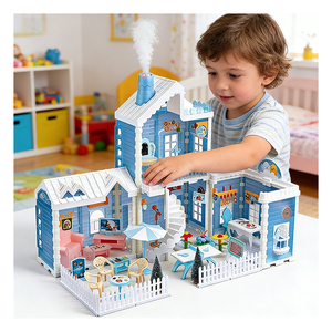 Set de Accesorios de Plástico a Escala 1/12 para Muebles con Ventanas, Puertas, Vidrios, Luces y Exhibidores en Miniatura - Product Image 3