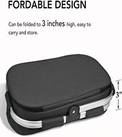Sac isotherme pliable personnalisé pour l'extérieur, 34L, pour le stockage des aliments, sac de plage, sac à lunch, panier de pique-nique