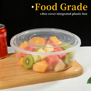 Conteneur Rond en <span class=keywords><strong>PP</strong></span> de Qualité Alimentaire Épaissi, Inodore, Grande Capacité, Anti-Fuite, Bol à Emporter pour Fruits, Poulet Frit, Impression Personnalisée - Product Image 2