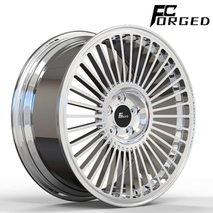 Jantes forgées chromées 2/<span class=keywords><strong>3</strong></span> pièces 18 19 20 22 24 pouces 5x120 5x130 5x112 pour Benz C63 C260 E260 E300 S400 S450 AMG <span class=keywords><strong>GT</strong></span> Gls600 BMW - Product Image 3