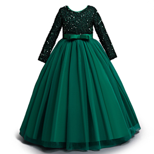 womens formal long dresses Long Wedding-Guest Dress with Long Sleeves main image 1