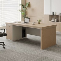 Meubles de bureau modernes populaires en gros, directement de l'usine, nouveau design, meubles en bois, table de direction en mélamine