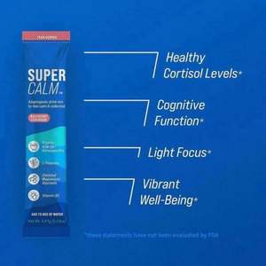 Poudre de magnésium Super Calm 2025, très demandée, pour boisson, en sachet, granulés électrolytiques mélangés, glycinate de magnésium en poudre - Product Image 2