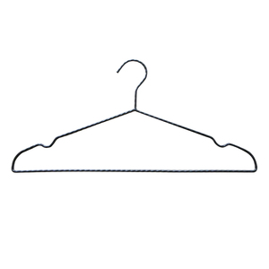 Cintre minimaliste en métal ultra-fin noir pour vêtements, organisateur de placard pour dortoir et maison, avec fil triangulaire fin - Product Image 1