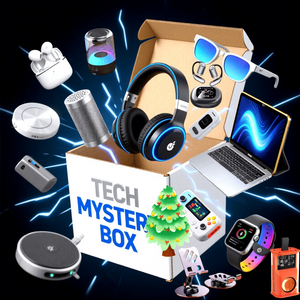 กล่องของขวัญเซอร์ไพรส์พร้อมลำโพงหูฟัง ของขวัญลึกลับสไตล์วินเทจ กล่องของขวัญเทศกาล ของขวัญอิเล็กทรอนิกส์แบบสุ่ม สายเชื่อมต่อ ช่องใส่ซิม - Product Image 6