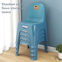 Haogle Nouvelle chaise de table d'étude de luxe pour enfants Chaise de meuble portable en plastique durable empilable colorée