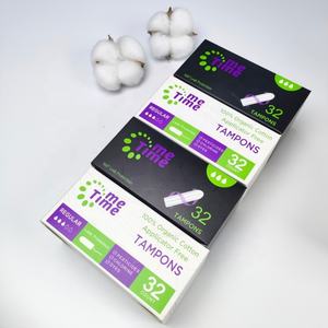 <span class=keywords><strong>Tampons</strong></span> bio sans parfum en coton PLA sans applicateur, livraison gratuite, vente en gros OEM, <span class=keywords><strong>tampons</strong></span> sans plastique pour femmes - Product Image 2