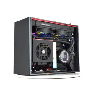 Wholesale Small ITX Transparent PC Panel Desk Computer Case without Mainboard for Gaming