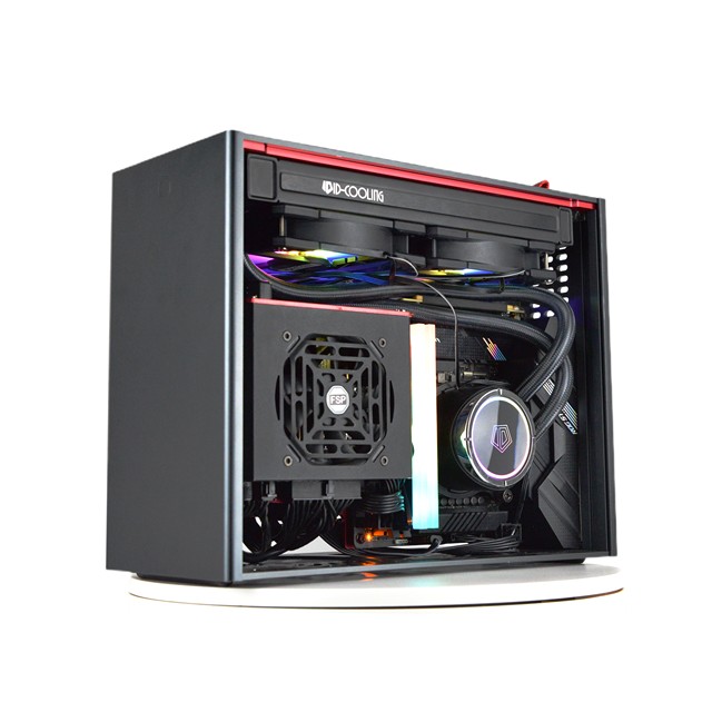 Custom Cnc Metal Part Sheet Metal Fabracation  Small ITX Transparent PC Panel Desk Computer Case Without Mainboard for Gaming