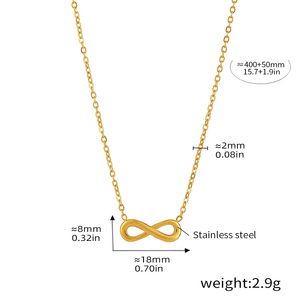Collier ras du cou à trois rangs en acier inoxydable, perles <span class=keywords><strong>de</strong></span> riz en forme <span class=keywords><strong>de</strong></span> 8, perles d'eau douce et pierres naturelles, inaltérable, pour fêtes - Product Image 6