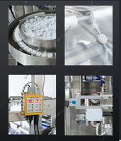 Machine d'emballage automatique de granulés 420D, machine d'emballage verticale VFFS pour sachets de snacks, noix, bonbons, sucre, haricots, granulés de café