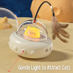 Juguete interactivo UFO Smart <span class=keywords><strong>Cat</strong></span> Laser Juguete automático Moving <span class=keywords><strong>Cat</strong></span> Teaser <span class=keywords><strong>Toy</strong></span> con pluma - Product Image 5