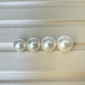 Venta al por mayor de perlas sueltas de alta calidad AAAAA 7-9mm blanco fuerte brillo forma redonda agua de mar Akoya perla MOQ bajo joyería de perlas finas - Product Image 2