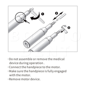 Bon prix Lame de scie chirurgicale dentaire Pièce à main pour la coupe d'os Chirurgie buccale avec 2 pièces Lames en forme d'éventail Implant <span class=keywords><strong>Moto</strong></span> - Product Image 4