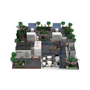 Tùy Chỉnh Cảnh Xây Dựng Khối Thiết Lập Cá Nhân Kiến Trúc Con Số Xe Ô Tô Moc Mô Hình Tự Làm Cảnh Quan Sáng Tạo Sưu Tập Đồ Chơi Quà Tặng - Product Image 3