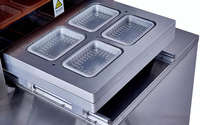 Machine d'emballage sous vide automatique pour barquettes avec système de purge de gaz MAP