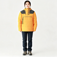 Veste d'escalade imperméable et respirante pour homme, avec fermeture éclair, motif uni, à capuche, pour l'alpinisme en haute altitude, OEM