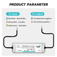 HVIELE-Fuente de alimentación constante de un solo LED, PFC, a prueba de agua, industrial, con conmutación de 92.5%, de eficiencia, 50/60Hz, CE, 13.3A