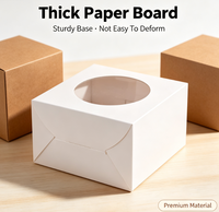 Caja de Papel Kraft Corrugado Rígido con Ventana, Cierre Magnético, Impresión Personalizada, Apta para Alimentos, Embalaje para Regalos, Jabón, Dulces, Galletas y Productos Artesanales