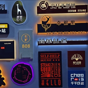 2024 New dsymbol tùy chỉnh căn hộ nhà phòng cửa số dấu hiệu khách sạn không làm phiền chuông cửa chuyển đổi tấm cửa với ánh sáng - Product Image 3