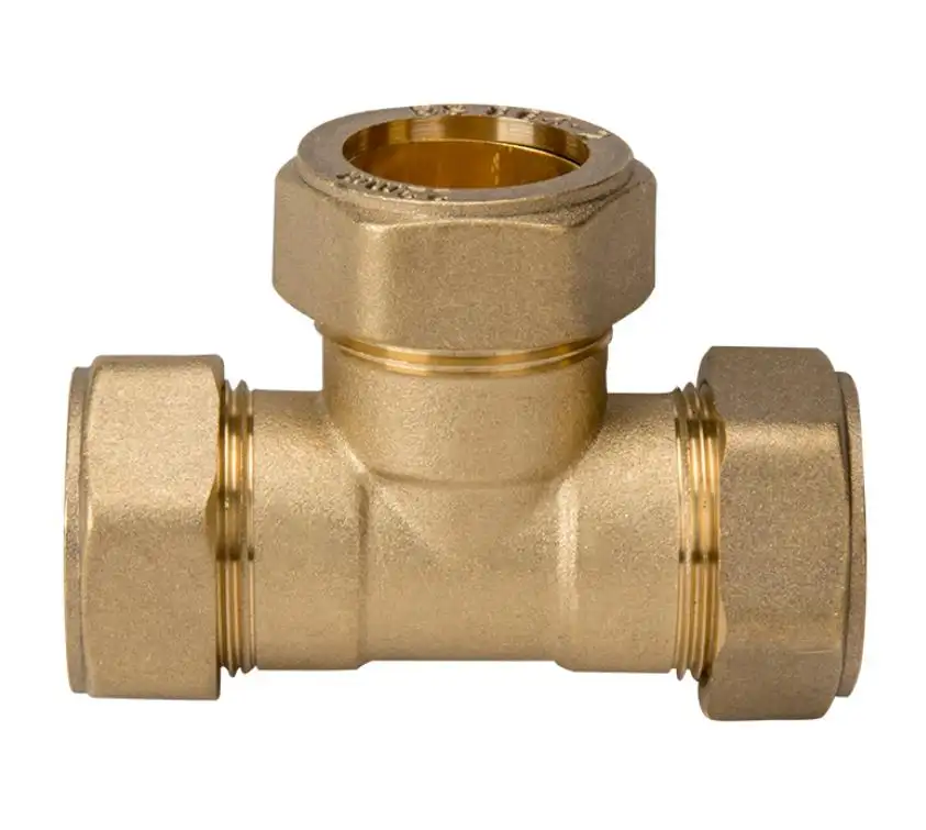 Hot Sale Top custom low price nipple hydraulic fitting tee pipe brass fitting