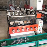 Machine de Fabrication de Tampons à Récurer Métalliques 5 Têtes, Machine à Billes de Nettoyage de Cuisine pour Produire des Éponges et Tampons à Récurer en Acier Inoxydable