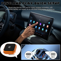 Adaptateur CarPlay filaire vers sans fil CP027 et convertisseur Android Auto 2 en 1, Wifi Plug and Play, dongle audio vidéo USB pour voiture pour iPhone