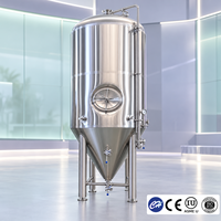 Fermenteur conique en acier inoxydable à double enveloppe, neuf, directement de l'usine, pour brasserie artisanale et production de boissons