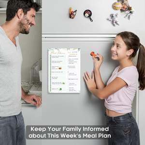 Bloc de planification de repas personnalisé avec liste de <span class=keywords><strong>courses</strong></span> à arracher pour réduire les déchets <span class=keywords><strong>alimentaires</strong></span> planificateur de repas magnétique et liste d'épicerie pour réfrigérateur - Product Image 5