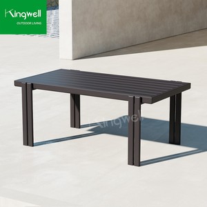 Modern <strong>6</strong> <strong>Seater</strong> Outdoor Aluminum Frame <strong>Garden</strong> Dining <strong>Table</strong> <strong>and</strong> <strong>Chairs</strong> Set <strong>Round</strong> Patio Dining Set for Courtyard Hotels - Product Image 4