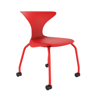 Chaise de conférence moderne pour bureau à domicile avec cadre en plastique durable et base en métal