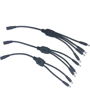 奥华1至2 3 4电源电缆分路器型快速连接直流公母连接器
