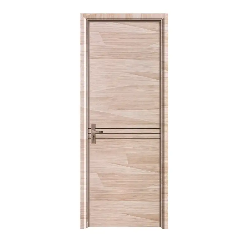 Doors Door Interior Wpc Doors OEM Factory WPC Panels Doors Interior Fire-Proof Modern Style Walnut HDF Safe Door For Luxury Villa