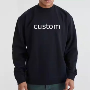 เสื้อสเวตเตอร์ดีไซน์ใหม่ คอกลม ผู้ชาย สำหรับฤดูใบไม้ร่วงและฤดูหนาว รับสกรีนโลโก้ เสื้อยืดผ้าฝ้าย แขนยาว ทรงโอเวอร์ไซส์ สไตล์ลำลอง - Product Image 1