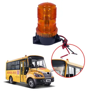 Farol de led rotativo 12v 24v, luz de aviso de led pisca-pisca para carro, caminhão, escola, ônibus, iluminação, indústria, agricultura, diversão de tráfego