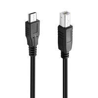 Câble d'imprimante Bochara Type C 2.0 vers USB 2.0 Type B blindé pour imprimante Scanner Piano