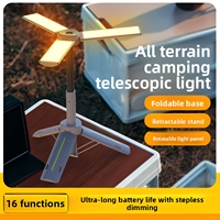 Lampe de camping LED multifonctionnelle, trépied pliable, lampe torche télescopique, magnétique, étanche, lampe de travail d'urgence pour l'extérieur