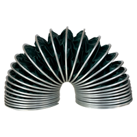 Tuyau de ventilation industriel flexible en toile résistante au feu et aux hautes températures, à triple protection