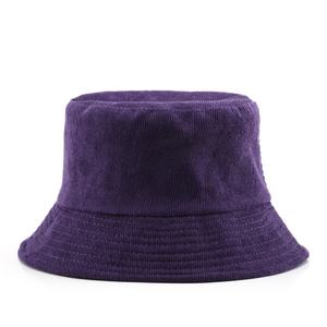 Wholesale Winter <b>Corduroy</b> Bucket Hat Solid Double-Side-Wear Bucket <b>Cap</b> for Women Men Reversible Bucket Hats for Travel Daily - Product Image 6
