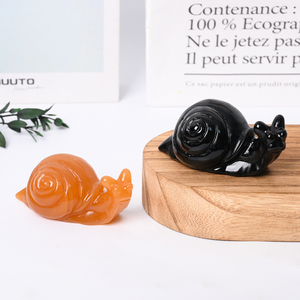Statue d'escargot en cristal de haute qualité pour la décoration - Product Image 2