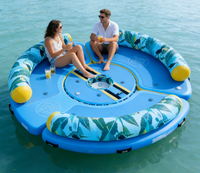 Plateforme flottante gonflable Spatium Factory Direct Sale, île flottante gonflable, plateforme aquatique gonflable pour lac, piscine