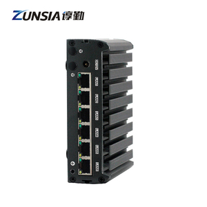 Zunsia Celeron J1900 <span class=keywords><strong>Atom</strong></span> E3845 Pfsense pare-feu Mini PC 6 2.5G Lan 1 * COM RS232 DDR3 8GB routeur industriel sans ventilateur Nano Mini PC - Product Image 6