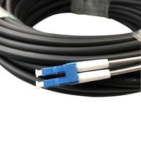 Cable Fibra Táctico A2 Monomodo LC UPC A LC UPC Exterior Negro 5.0mm 7.0mm LSZH Cable FTTA