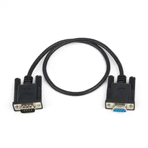 DB9 RS232 Serial Null โมเด็มสายเคเบิลชายหญิง10เซนติเมตร30เซนติเมตร1เมตร2เมตร3เมตร5เมตร10เมตร