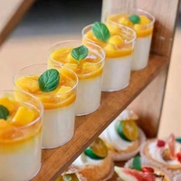 MOQ 100 sets – Gobelets à mousse 60 ml (2 oz) pour desserts, tiramisu, yaourt, pudding de mangue, crème glacée, avec cuillère