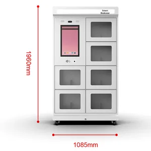 <span class=keywords><strong>Mini</strong></span> biblioteca inteligente escuela autoservicio libro préstamo Gabinete Personal Casa de libros móvil gestión de libros compartidos Panel de madera de Metal - Product Image 2